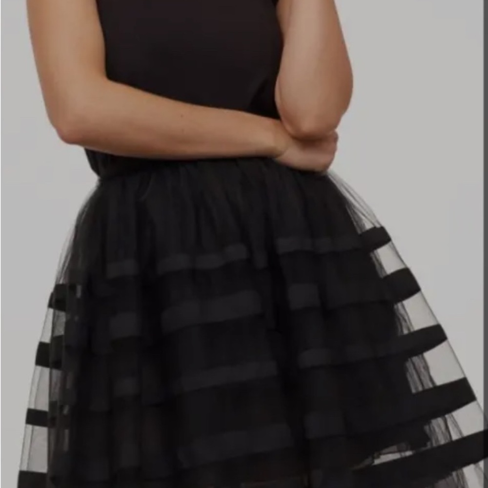 H&M Conscious Collection Black Midi Skirt